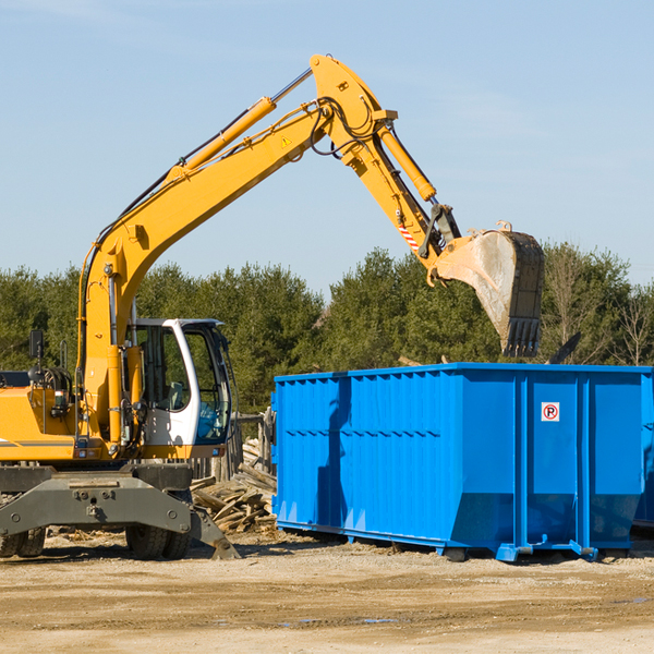 can i choose the location where the residential dumpster will be placed in Steubenville Ohio